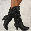 Femmes sexy cheville 2023 sur la botte de genou High Heel Chaussures de cuisses Boots Boots femme Fashion T230824 A0F5 S
