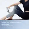 Massage Gun Intelligent Mini Fascia Portable 6 Speeds Percussion Muscle Massager Low Noise Back Neck Pain Relief Relaxation 230824