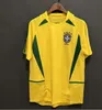 Brasil Camisa de Futebol 2002 2004 2006 2010 Retro Soccer Jerseys Vintage Maillot Kaka Football Shirt #9 Ronaldo #10 Divaldo #11 Ronaldinho 1957 1988 1994 1998 2000 6666