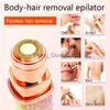 2 IN 1 Rechargeable Electric Eyebrow Trimmer Epilator Female Body Facial Lipstick Shape Hair Removal Mini Painless Razor Shaver HKD 230825.