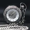 Карманные часы модные часы для мужчин женщин унисекс винтажные номера ретро бронзовые механические карманные часы для цепочки сети бизнес -карман 230825