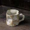Mokken onregelmatige vorm keramische theekopjes met handvat retro drinkgerei melk koffiemok huis keuken creatieve aardewerk beker