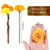 Decorative Flowers Artificial Marigold Halloween Silk Mexico For Birthday Party Diwali Thanksgiving Decor 2023