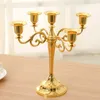 Antique Retro Candle Holders 3/5-Arm Metal Candlesticks Romantic Retro Dinner Table Wedding Home Decor Candle Holder Decoration HKD230825