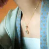 سلاسل Dayin 925 Sterling Silver White Stone Flower Flower Stain Necklace for Women Simple Frone -Chlavicle Jewelry Gift