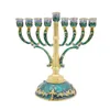 Europeisk stil retro Hanukkah Menorah religiösa leveranser Ornament HKD230825