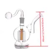 Gros 6 bras arbre Perc verre Bongs coloré eau barboteur dab rig bong avec 14mm mâle brûleur à mazout bol Ashcatcher narguilé