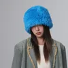 Cappelli a tesa larga Cappelli a secchiello Ins Blu Simpatico cappello a secchiello in peluche Uomo Autunno e inverno Testa grande Versione coreana Ispessito Caldo Cappellino da sci per donna 230824