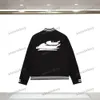 xinxinbuy erkekler tasarımcı ceket ceket el yazısı harfler deri uzun kollu kadınlar yünlü kumaş siyah m-2xl