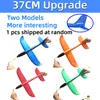 Aircraft Modle Big Size Foam Plane Launcher Airplane Catapult Glider Toys for Kids Children Outdoor Game Shooting Fly Birthday Boy Gifts 230825