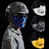 Party Masks Halloween levererar Ghost Face Mask Army Tactical Horror Masks Field Equipment Cosplay Skeleton Klä upp Half Face Tactical Masks 230824