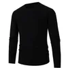 Pulls pour hommes Couleur unie Ruché Harajuku Pull Col rond Pull à manches longues Coupe ample Simple Sueteres Hombre