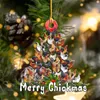 Christmas Wooden Hanging Ornaments Personalized Animal Christmas Tree Wall Door Court Home Fall Decorations Holiday Decor