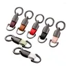 Keychains Style äkta läder Auto Tow Straps Material Smooth Surface Keyring Interiör Motorcykel Key Chain Accessories