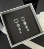Tasarımcı Ccity Dungle Saplama Ünlü Marka Mektubu Küpe 18K Altın Kaplamalı Gümüş Kulak Saka Kolye Küpeler Lüks Kadınlar Paslanmaz Çelik Düğün Mücevher Aksesuarları