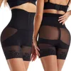 Cintura barriga shaper trainer corpo shorts bunda levantador controle sem costura rendas shapewear alto pós-parto emagrecimento bodysuit 230825