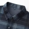 Chemises décontractées pour hommes Chemise de luxe haut de gamme 2023 Automne rayé à manches longues coréen haut classique bas rue beaux vêtements