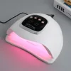 Sèche-ongles 300W Lampe de séchage professionnelle pour manucure Gel UV puissant 66 LED Détection automatique Séchage de vernis 230825