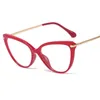 Lunettes de soleil Cadres LONSY Mode Sexy Femmes Cat Eye Lunettes de Lecture Rétro Lunettes Cadre Avec Prescription Anti Lumière Bleue Lentilles Métal Lunettes 230825