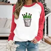 Dameshoodies 2x dameshoodie bierprint colorblock casual mode sweatshirt top effen trui dames