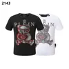 Plein Bear T-shirt Mens Designer Tshirts Brand Clothing Rhinestone PP Skulls Men t-shirt rund hals ss skalle hip hop tshirt topp tees 16619