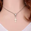 Naszyjniki wiszące zbroja boga tarcza cross Naszyjnik Vintage chrześcijański Jezus wiara Choker łańcuch dla kobiet biżuteria DIY Prezenty