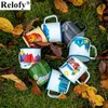 Mokken 1 stks 270 ml Outdoor Portable Camping Emaille Bierpul Thuis Ontbijt Wijn Melk Thee Kopje Koffie verdikkingen Sap Drinkware 230825