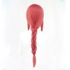 Cosplay Wigs High Quality Anime Chainsaw Man Makima Cosplay Wig Long Rose Red Heat Resistant Synthetic Hair Halloween Role Play Wigs WigCap 230824