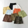 Dubbelficka höftkjol Summer Womens Style Fashion Camouflage Kort trend