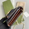 Hoge kwaliteit mode-keten portemonnee Dames portemonnee Dames Klassieke luxe ketting crossbody Designer telefoontas zadeltas clutch portemonnee Originele doos