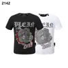 PLEIN BEAR T-SHIRT Hommes Designer T-shirts Marque Vêtements Strass PP Crânes Hommes T-SHIRT COL ROND SS SKULL Hip Hop Tshirt Top Tees 16616