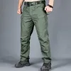 Mens Pants Tactical Multiple Pocket Elasticity Military Urban Tacitcal Trousers Men Waterproof Cargo Pant 6XL 230825