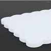 Пластины 3pcs/Pack Retro White Decorative Cake Array Служа с легким прямоугольником в европейском стиле.