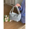 Wallets Women Elegant Shoulder Bags Retro Silver PU Leather Hobo Solid Color Small Handbags Female Casual Purse Underarm Clutch Bag