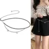 Gürtel Trendy Slim Waist Chain Inset Style Kleiner Schmetterling Metall Dekoratives Kleid Zubehör Gürtel Manuelle Vorbereitung