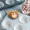 Julfest Baking Cupcake Cups Santa Snowman Tryckt Muffin Cases Merry Christmas Paper Bakeware Cake Decoration Liner Cup Th0262