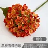 Decorative Flowers Single Snow Butterfly Hydrangea Simulation Flower Home Living Room Beautiful Chen Arrangement Ornaments Stage Wall