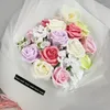 Kwiaty dekoracyjne sztuczne róży pachnące mydło kwiat pudełko na prezent DIY Bukiet świąteczny ślub domowy domek akcesoria