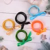 Bangle Golden Glitter Filled Bangles Set Women Stack Silicone Circle Bowknot Jelly Christmas Bracelet Jewelry 5 Pcs/Set