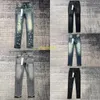 Paarse jeans heren designer jeans gescheurde heren jeans denim broek man slanke jeans casual hip hop rits broek voor mannelijke stretch broek maat 30-38