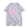 Erkekler T-Shirts Ben Kenough Barbenheimer Pembe T-Shirts% 100 Pamuklu Tshirts Yaz Gevşek Grafik T gömlekleri Out Giysileri Vintage Street Giyim 230824