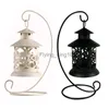 European Vintage Metal Birdcage Lantern Candle Holder Garden Night Outdoor Tea Light Wedding Home Table Decoration Holder HKD230825