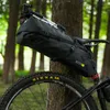 Panniers Bags Rhinowalk Bike Saddle Bag Waterproof MTB Road Bicycle 13L Large Capacity Cycling Bag Foldabe Tail Rear Bag Trunk Accessories 230824