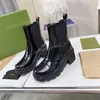 Tasarımcı Boot Kadın Botları Martin Boots Orijinal Deri Ayakkabı Tıknaz Ayak Bileği Botlar Bayan Dantel Ayakkabı Servis Yapılabilir Kum Botları Platform Motosiklet Pattik