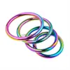 Other Health Beauty Items 40455055mm Metal Rainbow Cock Rings Penis Ring Delay Ejaculation Intimate For Men Scrotum Cockring Erotic Shop x0825