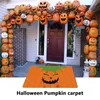 Bath Mats Halloween Pumpkin Carpet Front Door Holiday Decorative Floor Rug Washable & Reusable Outdoor Mat