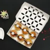 Envoltório de presente 100 pçs / lote 22/14/5cm retângulo criativo oco para fora bolo caixa de papel biscoito mooncake cupcake embalagem 275y