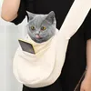 Sac à dos Portable en tissu Beige pour porte-chats, sacoche pour animaux de compagnie, sac de fournitures