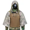 جاكيتات الصيد القناصة العسكرية العسكرية Ghillie Stup Foundation خفيفة الوزن Ghillie Hood القناصة العسكرية Airsoft Ghillie سترة 230825