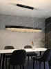 Lustres Lustre en cristal moderne pour salle à manger ovale luxe plafond suspension lampe décor à la maison cuisine île Table barre luminaire